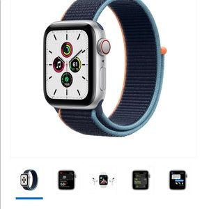 Apple Watch with deep navy sport loop 40 mm